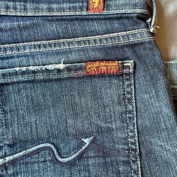 Y2k 7 For All Mankind Bootcut Jeans Vintage Early‑2000s • Mid‑Rise - Picture 14 of 14